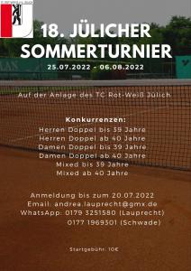 Sommerturnier 2022 - Update 06.08.2022
